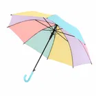 Rainbow Folding Umbrella 21 Inch [Multicolor, J Handle]