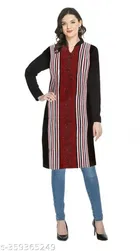 Woolen Printed Kurti for Women 