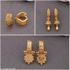 Gold Plated Earring/Stud/Bali Combo For Women'S/Girls