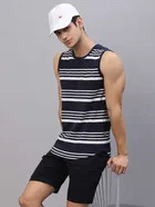 Rigo Sleeveless Striped Vest for Men 