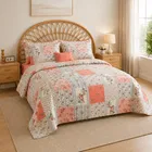 Simple Home 120TC Floral Queen Bedsheet 88x96inch Pink