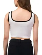 Cotton Blend Solid Tank Top for Women & Girls 