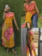 Batik Print Georgette Kurti for Women 