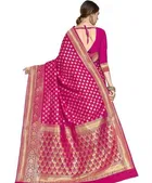 Banarasi Silk Jacquard Print Saree for Women 
