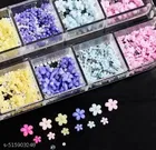 3D Multicolor Flower Steel Ball Beads Nail Art Decoration, Multicolor