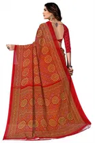 Kanooda Prints Georgette Women Saree With Un-stitched Blouse 