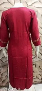 Rayon Slub Printed Kurti for Women 