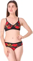 Cotton Blend Lingerie Set for Women 