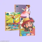 Fairy Tale Board Books for Kids – Cinderella, The Pied Piper & Tom Thumb | Interactive Shaped Story Books for Toddlers & Preschoolers 