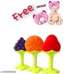 Baby Teethers Combo With Free Pillow,Silicone Teethers