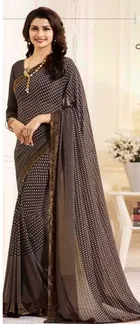 Georgette Printed Saree for Women 
