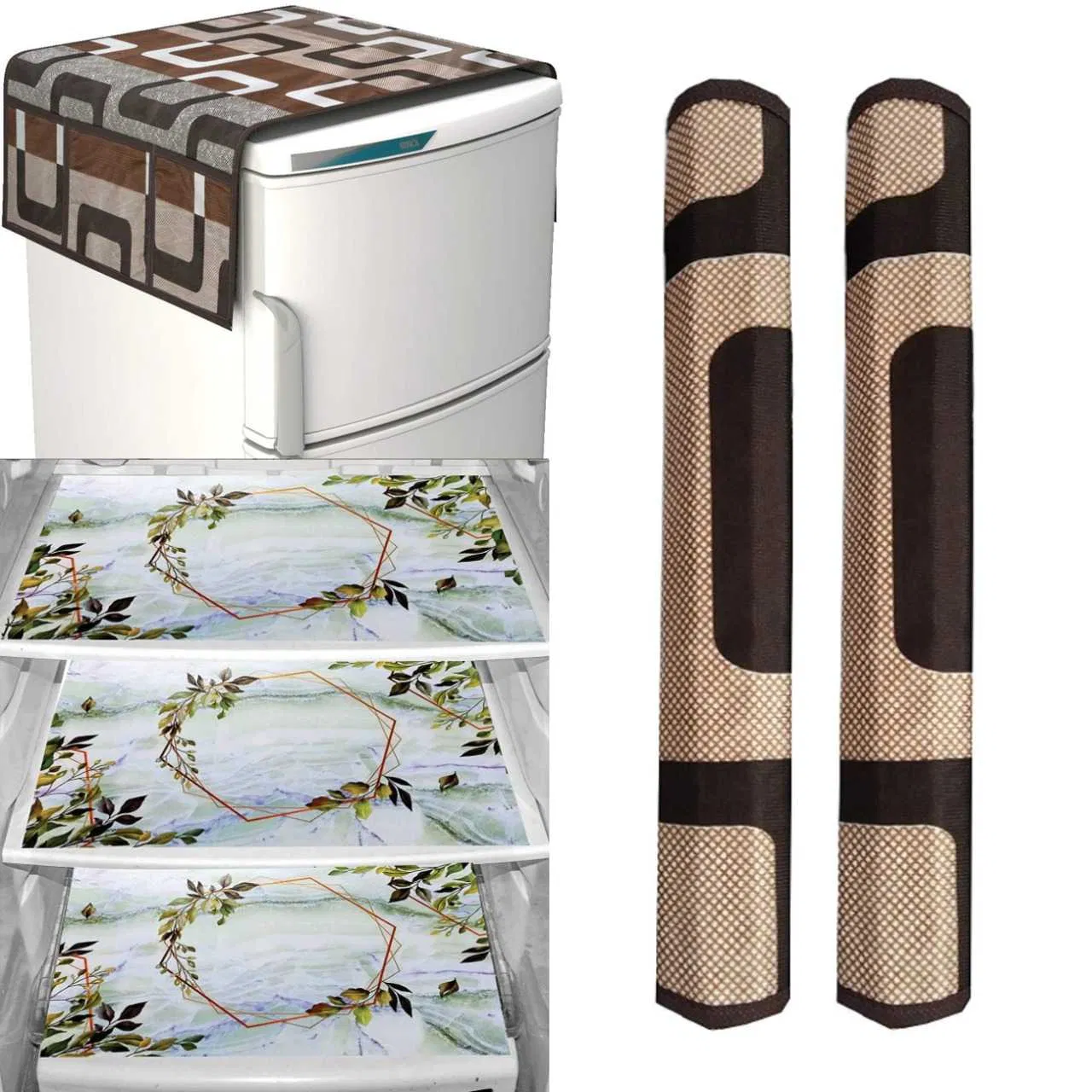 Refrigerator Covers (Brown) (A-20)