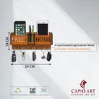 CAPIO ART Sweet Home Wood Key Holder 