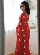 Georgette Embroidered Saree for Women 