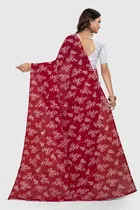 Georgette Printed Saree for Women 