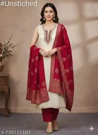 Silk Blend Punjabi/All Over Suits for Women 