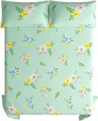 Flat Double Bedsheet With 2 Pillow Covers Polycotton Cotton 