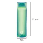 CELLO H2O Round Unbreakable Plastic Water Bottle 1 Liter, Green