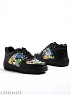 Printed Synthetic Sneakers for Girls 
