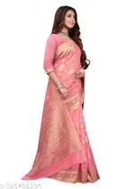 Chanderi Cotton Zari Woven Saree for Women 