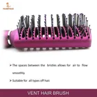Majestique Matte Purple for Styling Paddle Hair Brush with Vented Hair Brush 