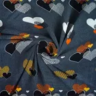 Glace Cotton Printed Fitted Double Bedsheet with Two Pillow Covers 