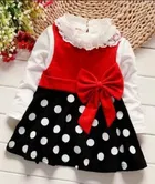 Crepe Printed Frock for Girls 