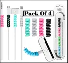 Rubber Spiral 4 Pcs Mobile Cable Protectors 