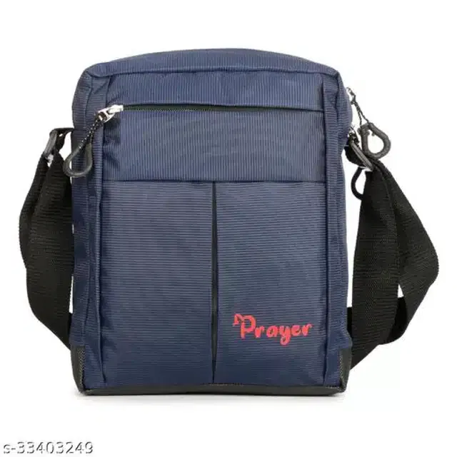 Polyester Massenger Bag (Navy Blue)