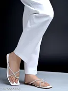 Embellished Synthetic Flat Sandals for Women 