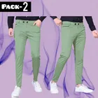 Lycra Jogger Perfect Fit Lower Pants for Men (Green, 28) (Pack of 2)