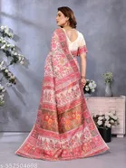 Handloom Floral Print Kashmira Kadai Pashmina Saree for Women 