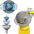 Kitchen Funnel With Detachable Strainer 