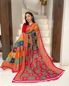 Georgette Printed Saree for Women 