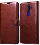 Oppo A5 2020 Artificial Leather Mobile Flip Cover 