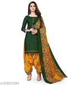 Cotton Printed Salwar Suit for Women 