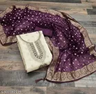 Silk Blend Embroidered Punjabi/All Over Suits for Women 
