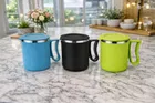 Stainless Steel Coffe Mug, Multicolour, Pack of 3 