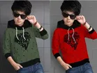 Cotton Blend Round Neck Hoodies for Boys 