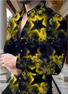 Silk Full Sleeves Shirt for Men (Multicolor, S)