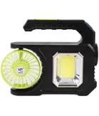 Life Like Rechaegeable 2 In 1 Fan Torch With Solar Charging Function 3 Hrs Torch Emergency Light  