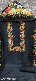 Embroidered Floral Patiala Suit for Women 