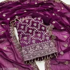 Embroidered Unstitched Suit for Women (Wine, 2.25 m)