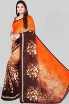 Georgette Printed Saree for Women 