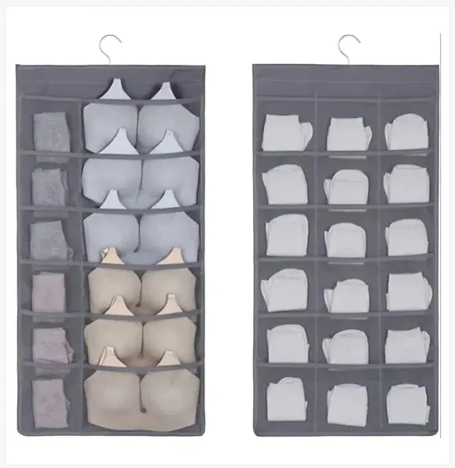 Double Sided 30 Pockets Organiser For Bra, Underwear, Socks (Pack Of 1)