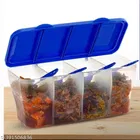 Plastic 4 in 1 Storage Container with Spoons 