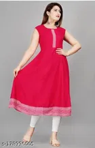 Anarkali Rayon Printed Kurti for Women 
