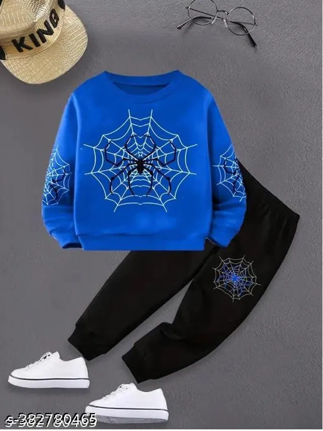 Cotton Blend Clothing Set for Boys (Multicolor, 3-4 Years)