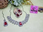 Silver Finish Necklace Set for Women 