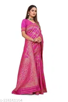 Banarasi Silk Zari Woven Saree for Women 